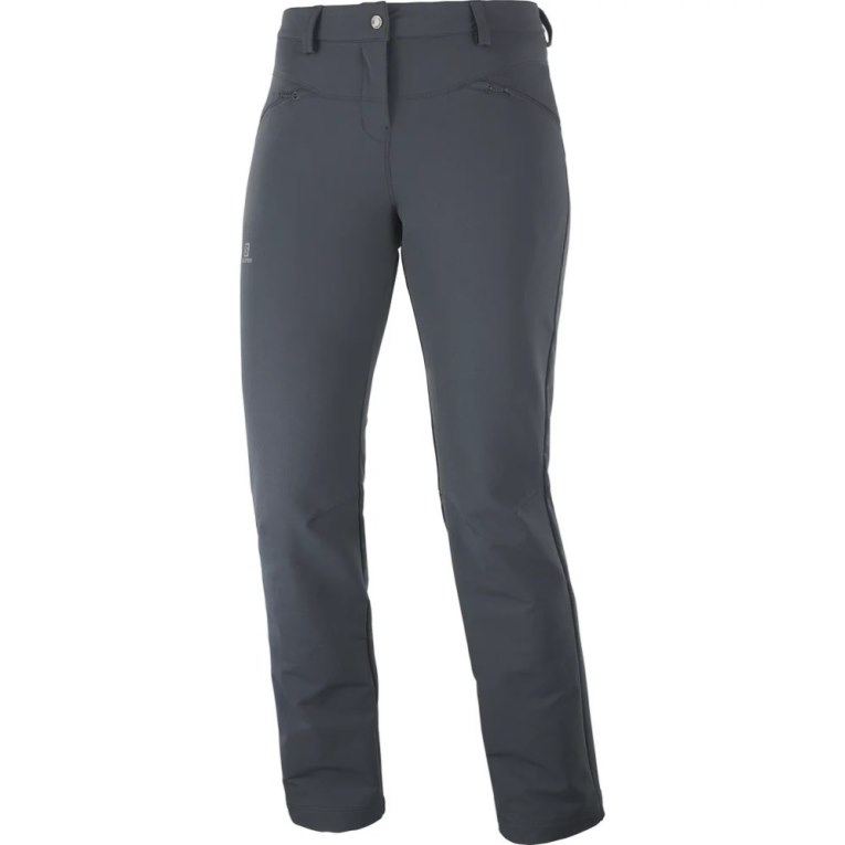 Black Salomon Wayfarer Straight Warm Women's Sport Pants | IE SR8642